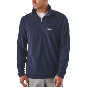 Patagonia Men’s Men's Micro D Pullover Fleece Quarter Zip New Navy Blue Size L